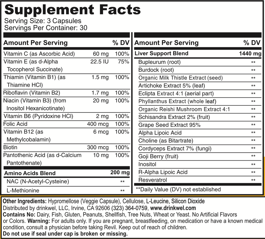 Revil For Serious Liver Support & Liver Detox